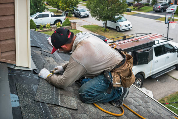 Professional Gutter Repair And Installation technician working in Brown City, MI